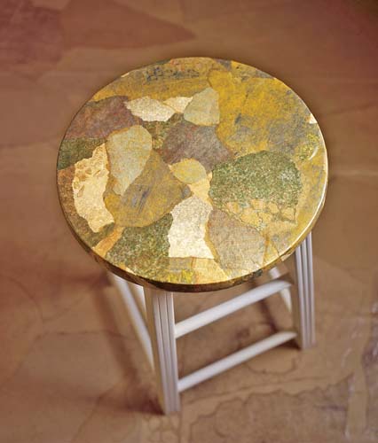 How to Create a Paper Bag Stool Top | Thrifty Decorating Technique
