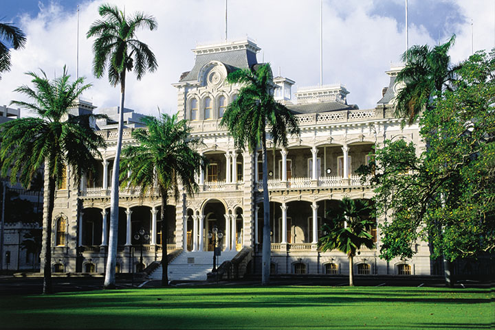 Iolani Palace holds the distinction of being the only royal palace on American soil.