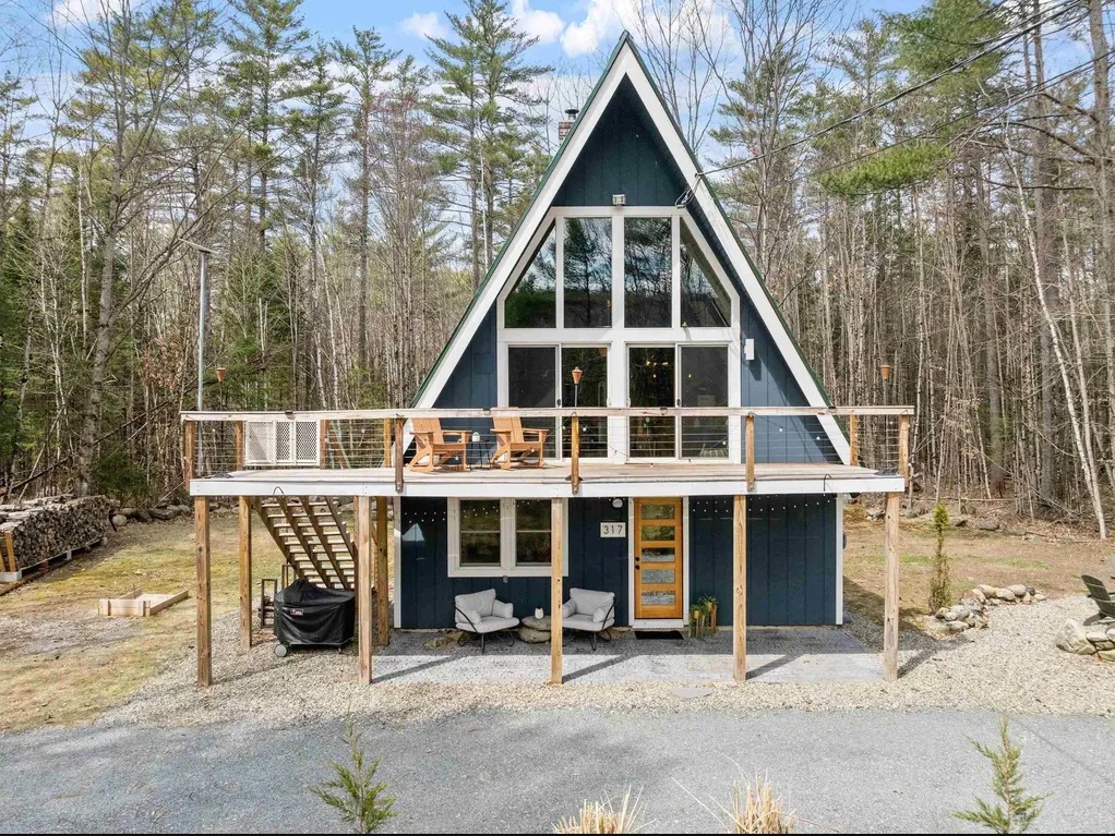 House For Sale | A Cozy Updated New Hampshire Chalet in the Mountain Lakes District