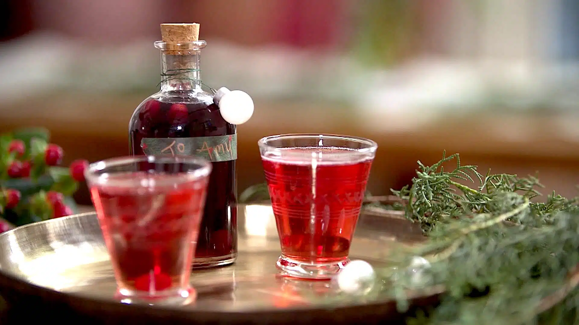 Two Treats Perfect for Gift Giving: Ginger-Lemon Sandwich Cookies and Cranberry Cordial