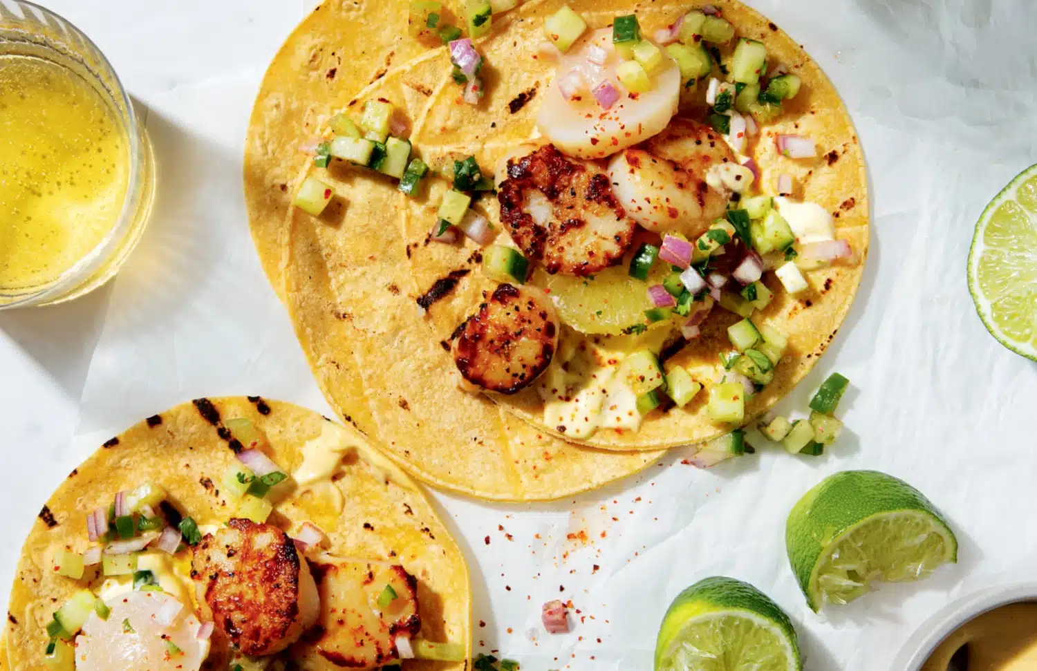 Dos Gatos’s Seared Scallop Tacos