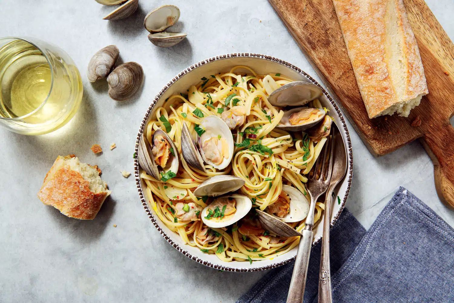 Little Whale’s Linguine with Clams