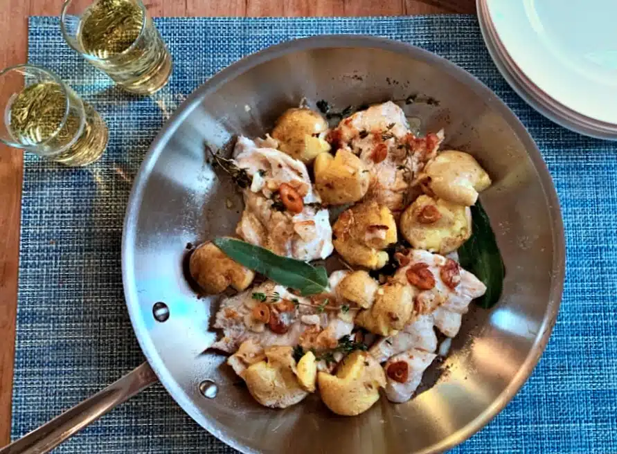 Barton Seaver’s Sautéed Hake with Brown Butter, Herbs & Baby Potatoes