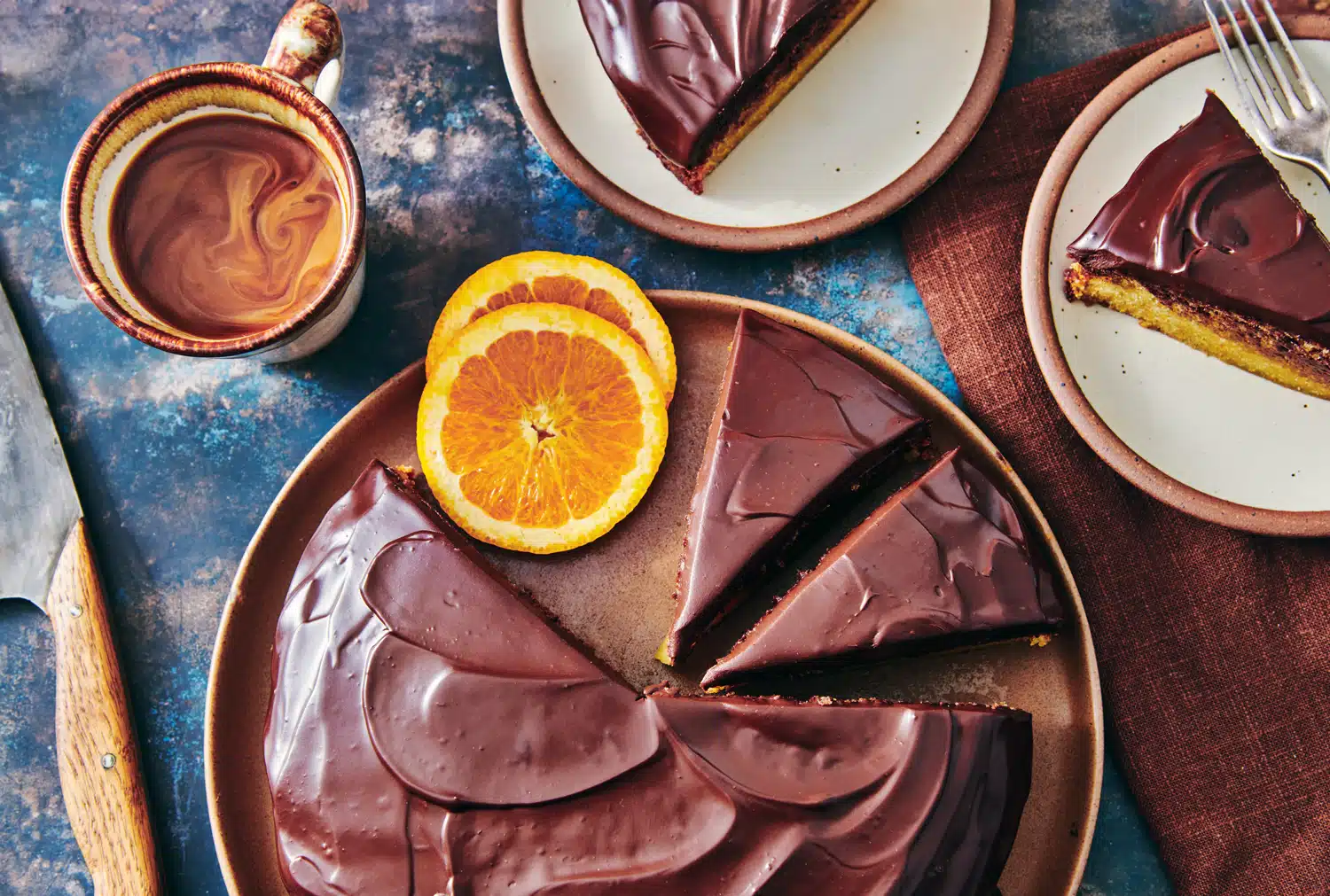 Citrus Olive Oil Cake with Dark Chocolate Ganache
