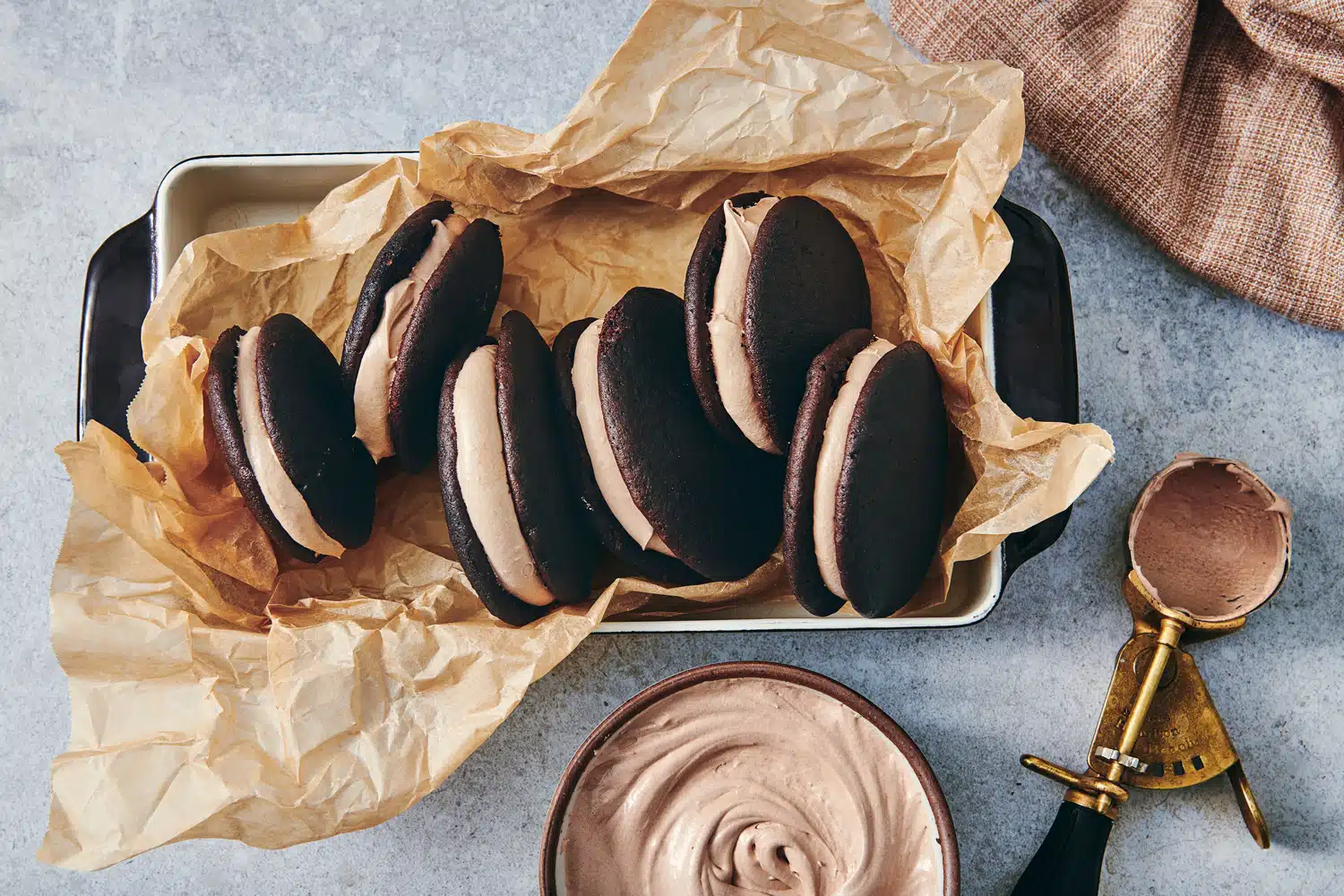 Double Chocolate Whoopie Pies
