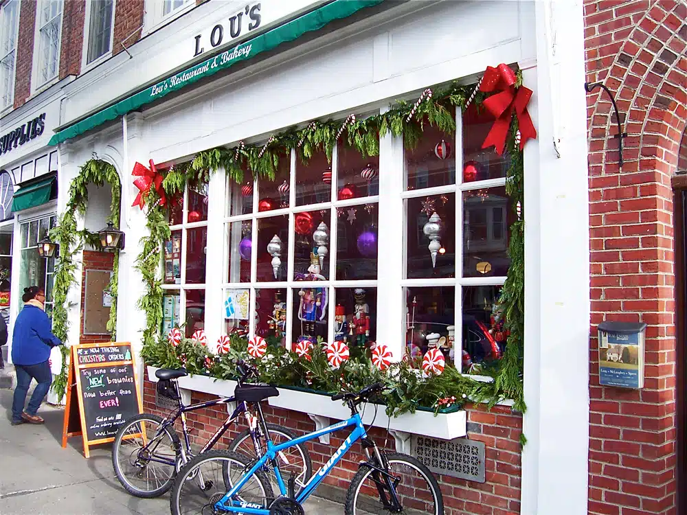 Cruller French toast, corned beef hash, and extra helpings of tradition are all on the menu at Lou's Restaurant and Bakery in Hanover, NH.