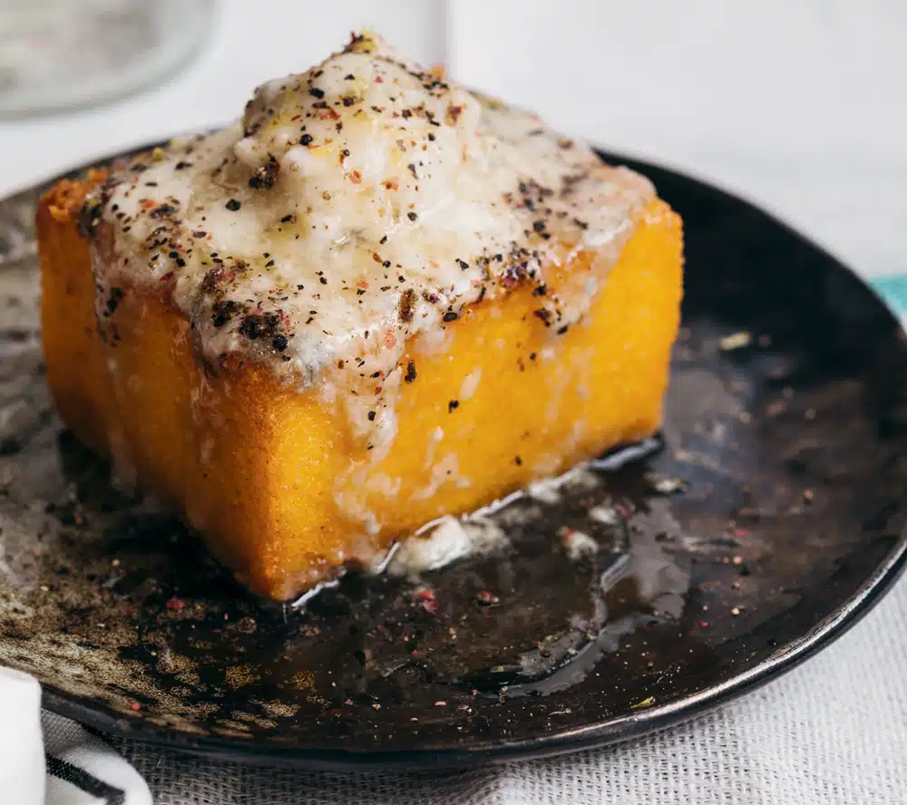 Polenta with Gorgonzola and Honey