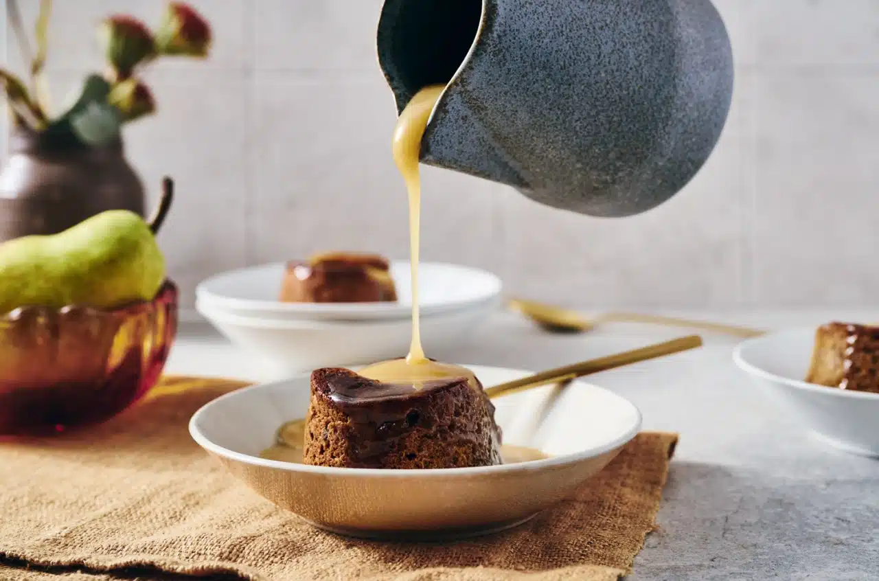 Pear Sticky Toffee Puddings