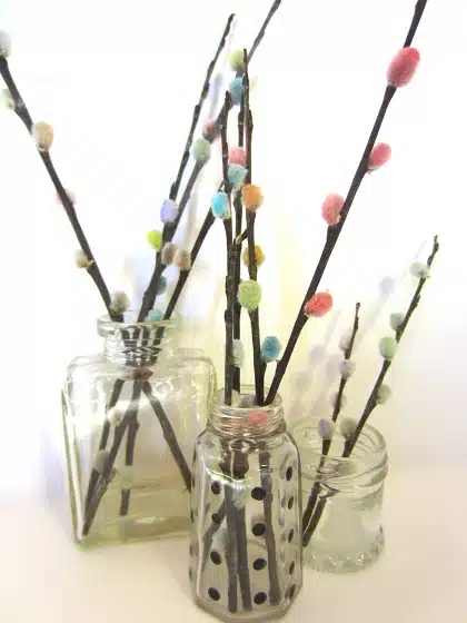 How to Color Pussy Willows | Easy Spring Craft Idea