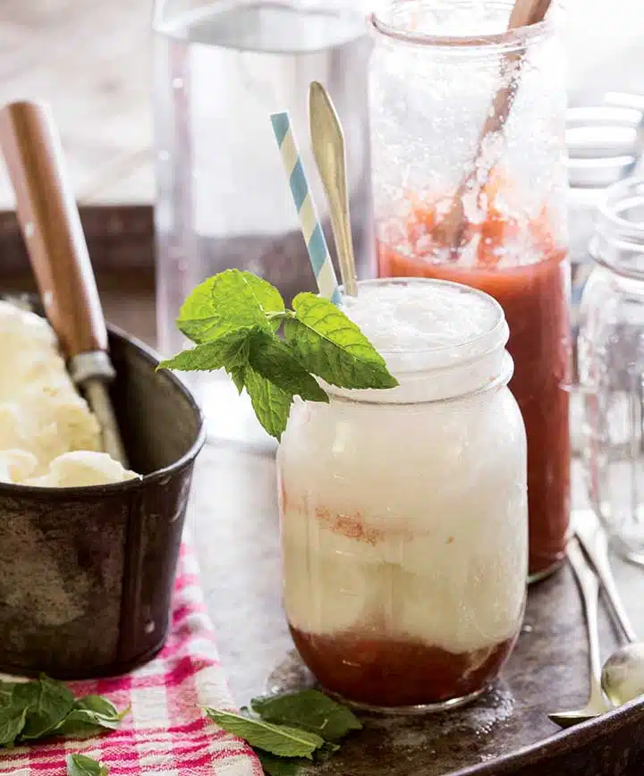 Rhubarb Float