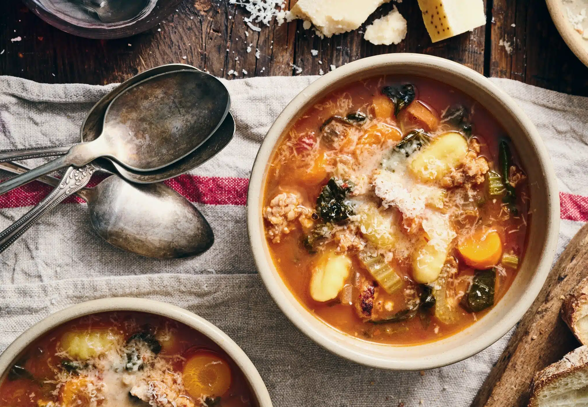 Sausage, Tomato & Gnocchi Soup