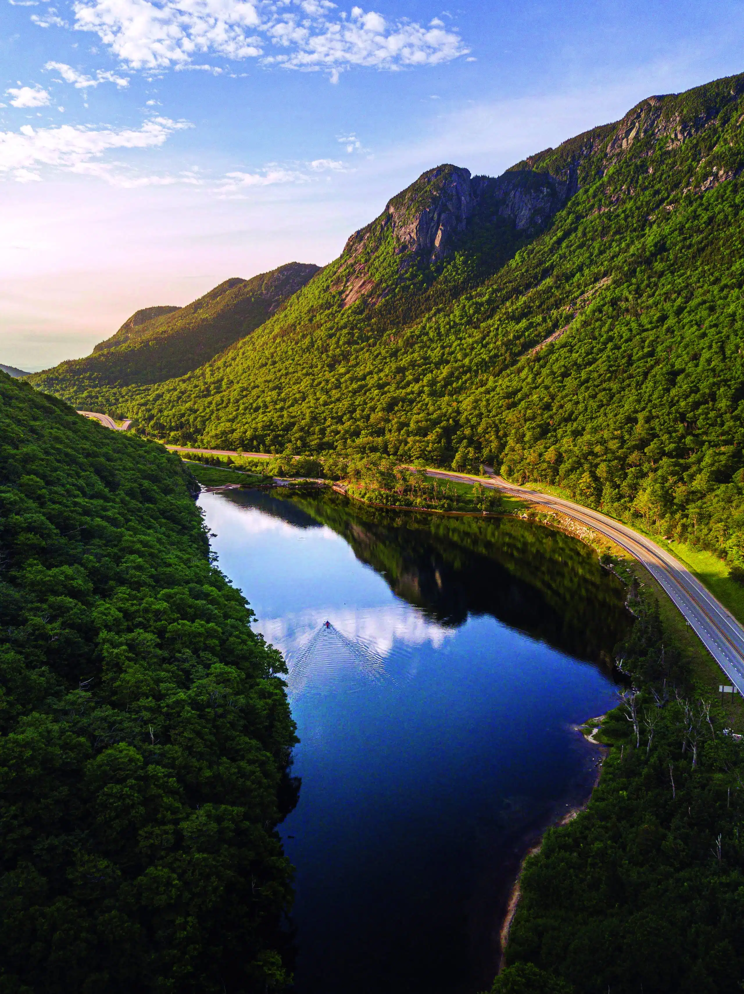 Scenic Summer Drive in the White Mountains of New Hampshire