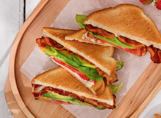 Bacon, Lettuce, Avocado & Tomato (BLAT) Sandwiches